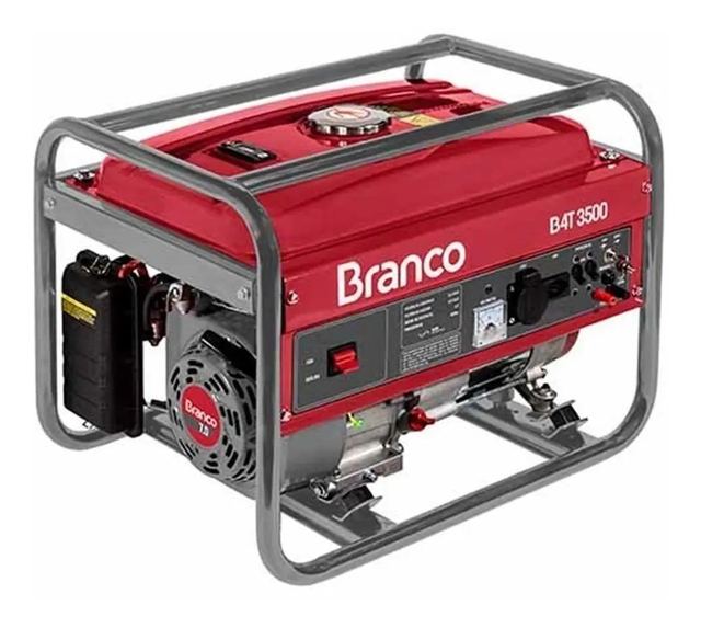 Gerador a gasolina Branco B4T 3500